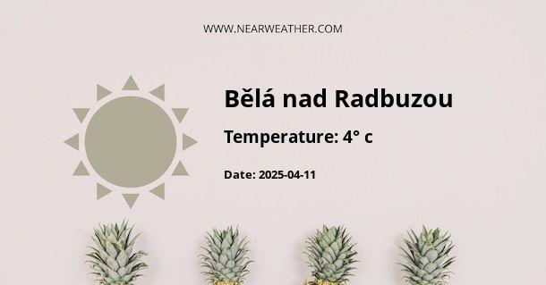 Weather in Bělá nad Radbuzou