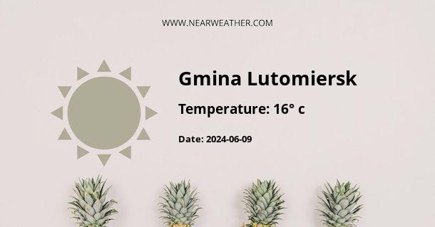 Weather in Gmina Lutomiersk