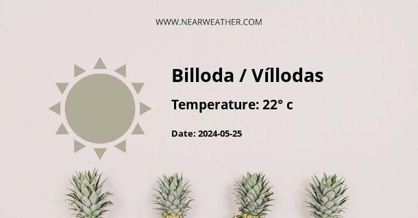 Weather in Billoda / Víllodas