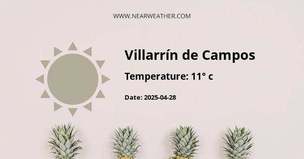 Weather in Villarrín de Campos