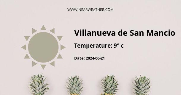 Weather in Villanueva de San Mancio