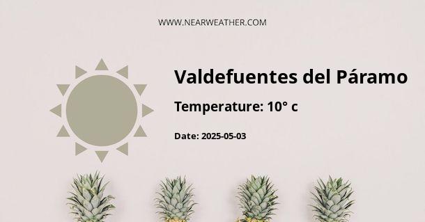 Weather in Valdefuentes del Páramo