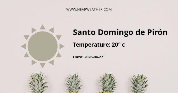 Weather in Santo Domingo de Pirón
