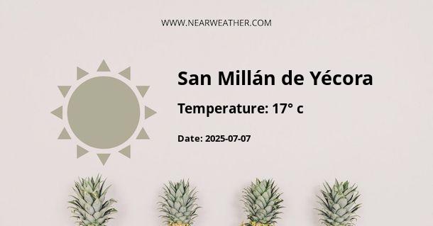 Weather in San Millán de Yécora