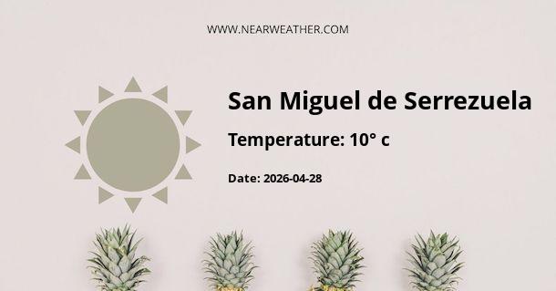 Weather in San Miguel de Serrezuela