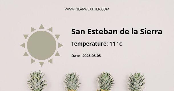 Weather in San Esteban de la Sierra
