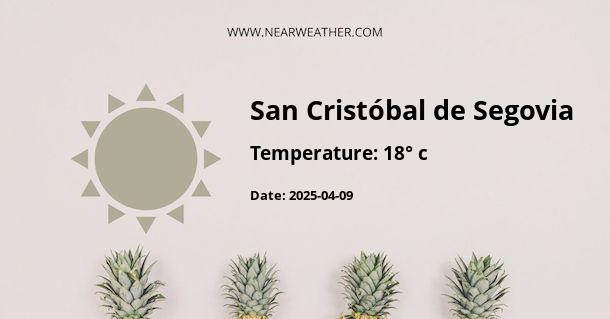 Weather in San Cristóbal de Segovia