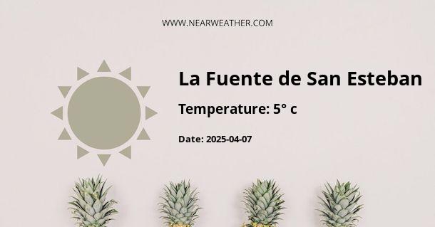 Weather in La Fuente de San Esteban