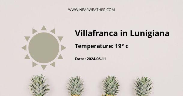 Weather in Villafranca in Lunigiana