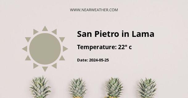 Weather in San Pietro in Lama