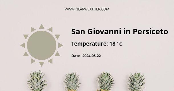 Weather in San Giovanni in Persiceto