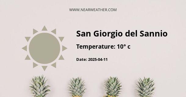 Weather in San Giorgio del Sannio