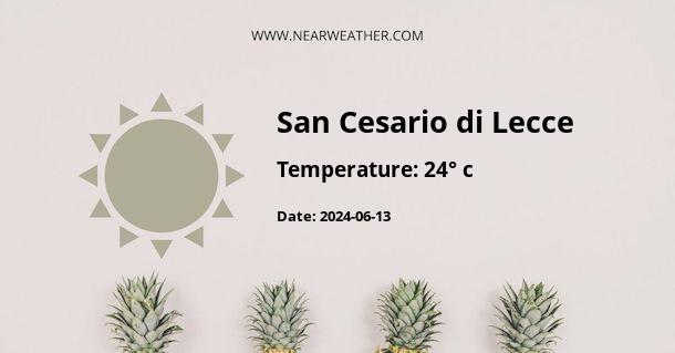 Weather in San Cesario di Lecce