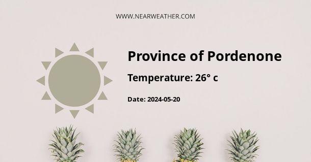 Weather in Province of Pordenone