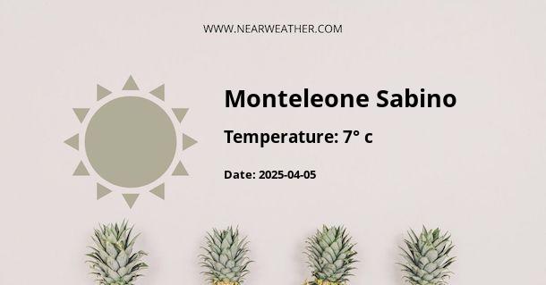 Weather in Monteleone Sabino