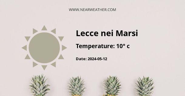 Weather in Lecce nei Marsi