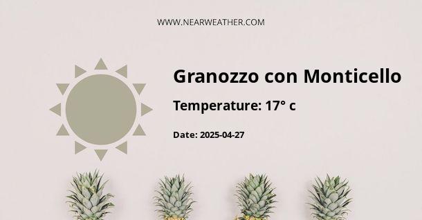 Weather in Granozzo con Monticello