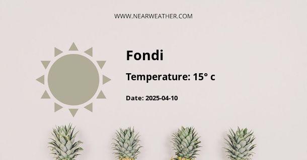 Weather in Fondi