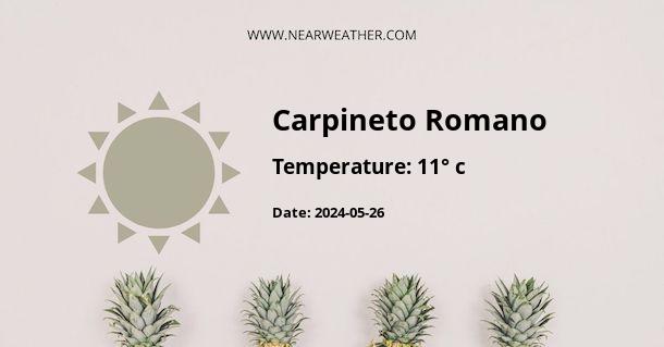Weather in Carpineto Romano
