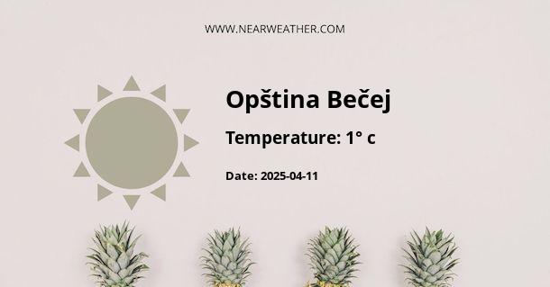 Weather in Opština Bečej