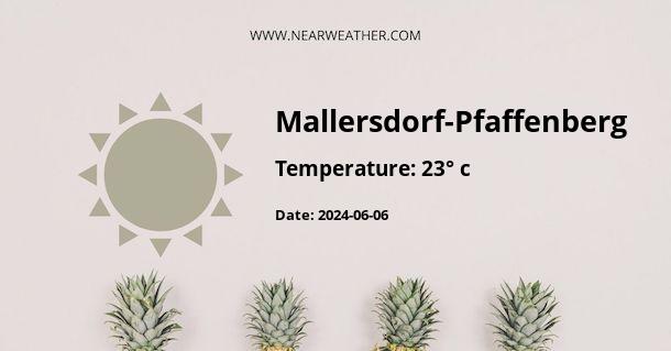 Weather in Mallersdorf-Pfaffenberg