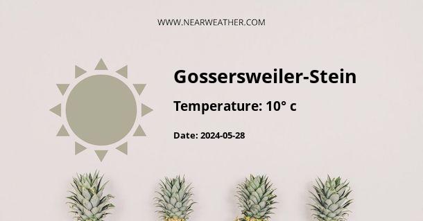 Weather in Gossersweiler-Stein