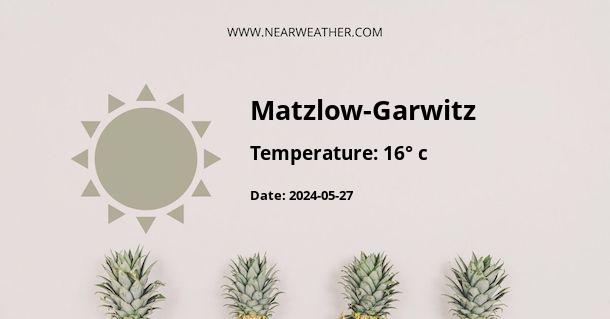 Weather in Matzlow-Garwitz