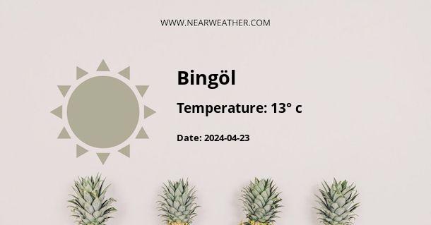 Weather in Bingöl