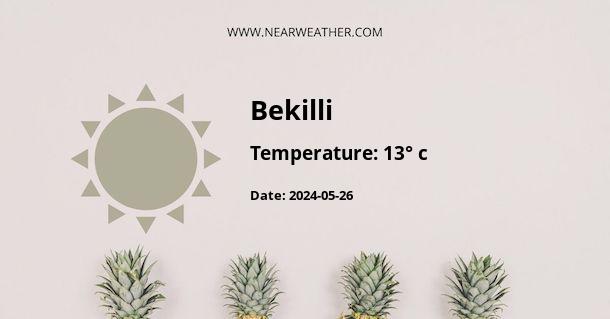 Weather in Bekilli