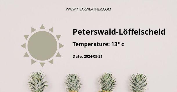 Weather in Peterswald-Löffelscheid