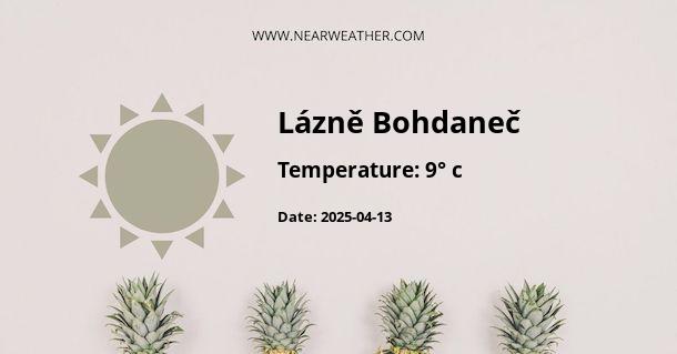 Weather in Lázně Bohdaneč