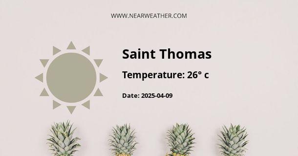 Weather in Saint Thomas