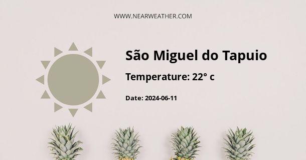 Weather in São Miguel do Tapuio