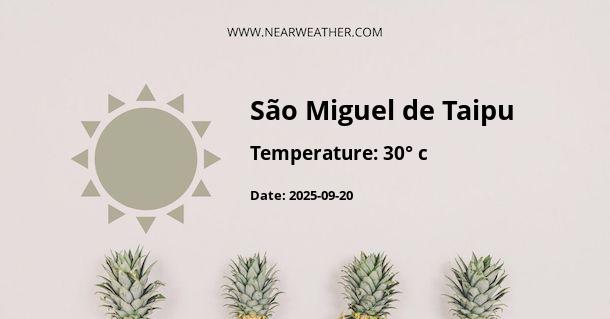 Weather in São Miguel de Taipu