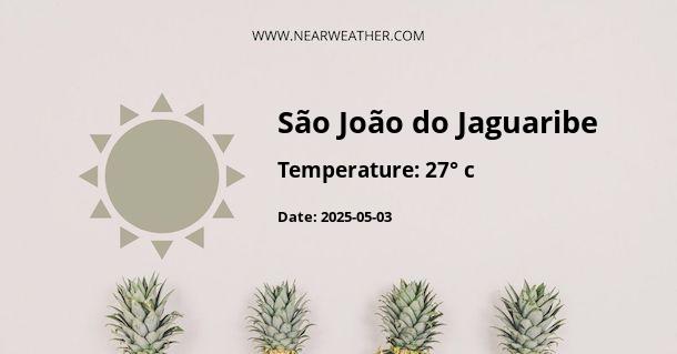 Weather in São João do Jaguaribe