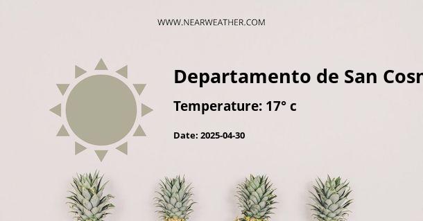 Weather in Departamento de San Cosme