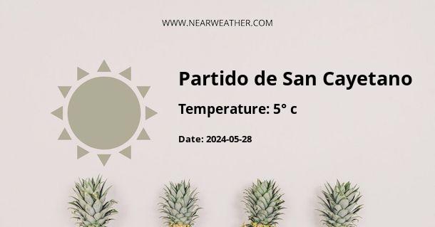 Weather in Partido de San Cayetano