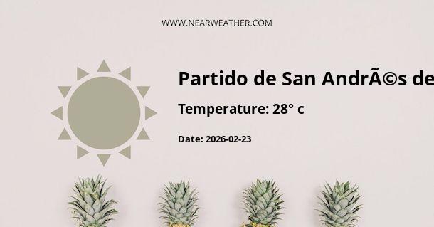 Weather in Partido de San AndrÃ©s de Giles