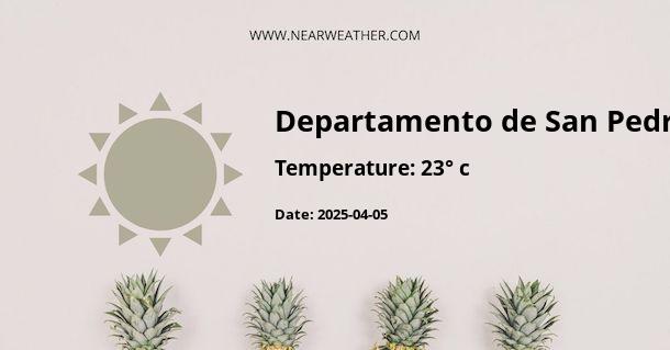 Weather in Departamento de San Pedro