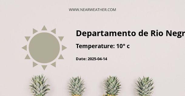 Weather in Departamento de Rio Negro