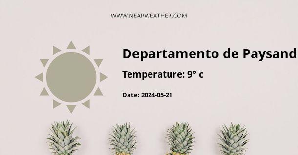 Weather in Departamento de Paysandu