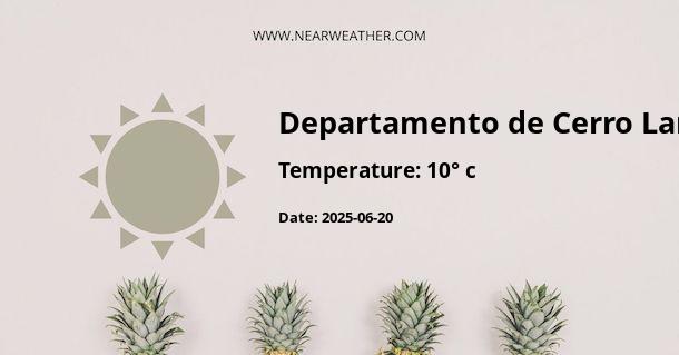 Weather in Departamento de Cerro Largo