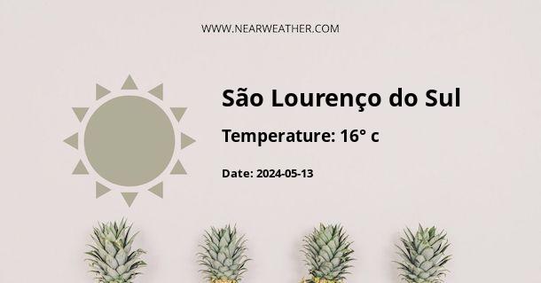 Weather in São Lourenço do Sul