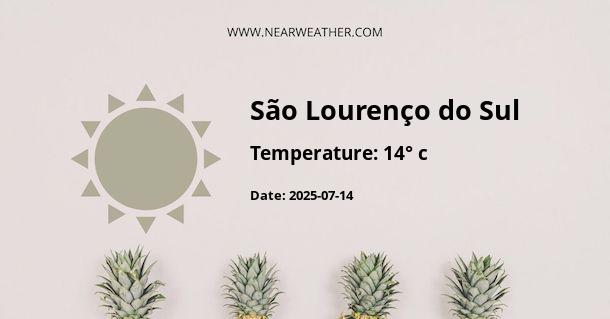 Weather in São Lourenço do Sul