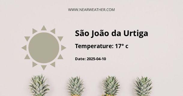 Weather in São João da Urtiga