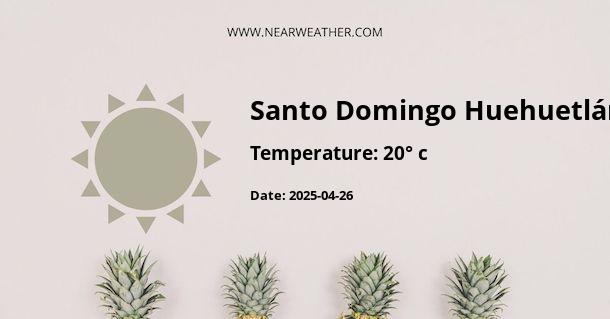 Weather in Santo Domingo Huehuetlán