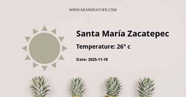 Weather in Santa María Zacatepec