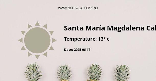 Weather in Santa María Magdalena Cahuacán