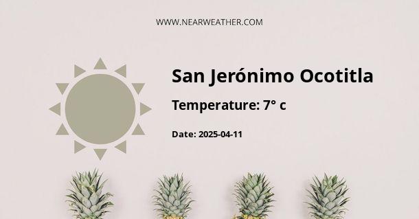 Weather in San Jerónimo Ocotitla