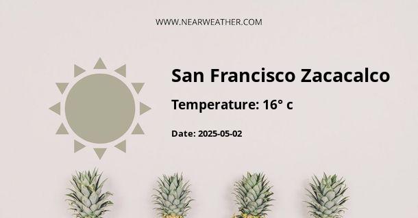 Weather in San Francisco Zacacalco